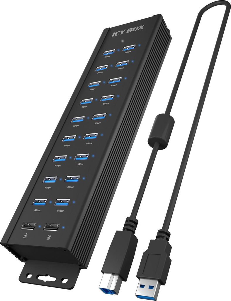 RAIDSONIC Raidsonic | 20-in-1 USB HUB with power supply