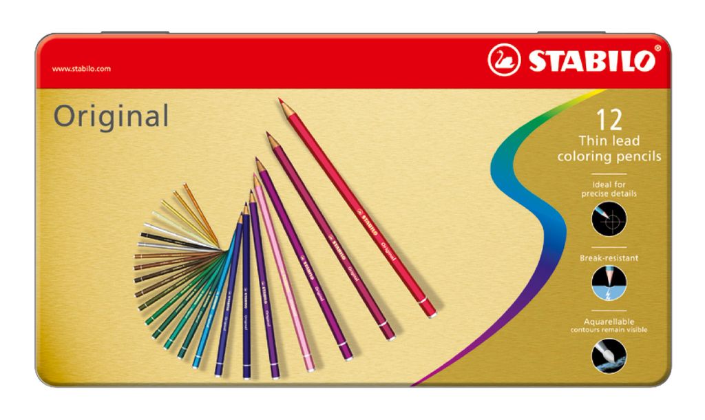 Premium-Buntstift - STABILO Original - 12er Metalletui - Produktbild 