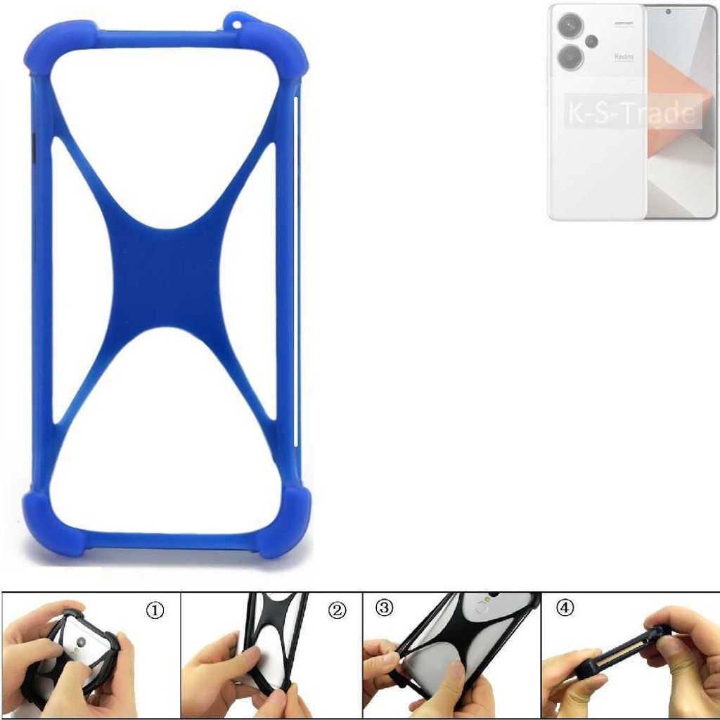 K-S-Trade Handy Hülle kompatibel mit Xiaomi Redmi Note 13 Pro+ Silikon Schutzhülle Cover Case Bumper Silikoncase TPU Softcase Schutz Hülle