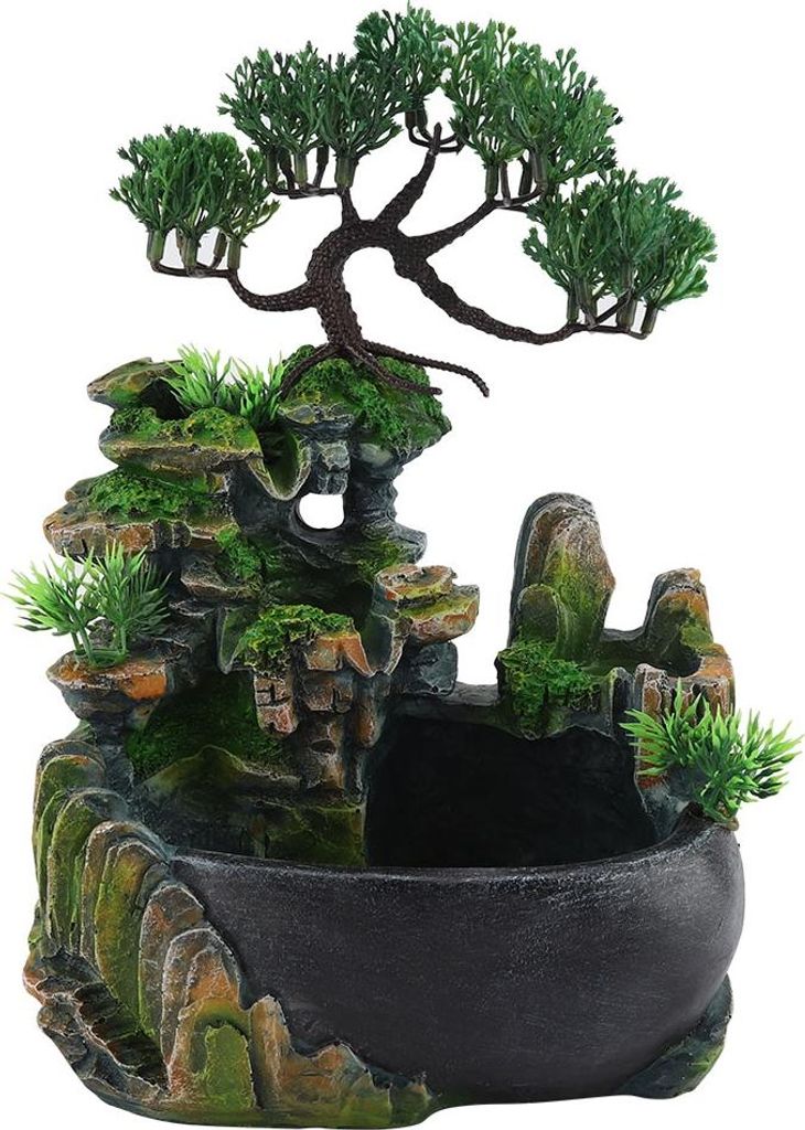 Mini-Wasserfall Desktop-Brunnen Zen Meditation Wasserfall