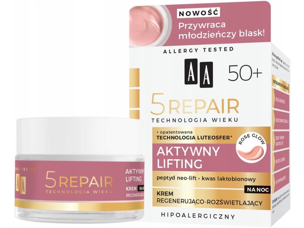 Aa Technologia Wieku 5Repair 50+ Aktywny Lifting Krem Na Zdjęcie produktu 