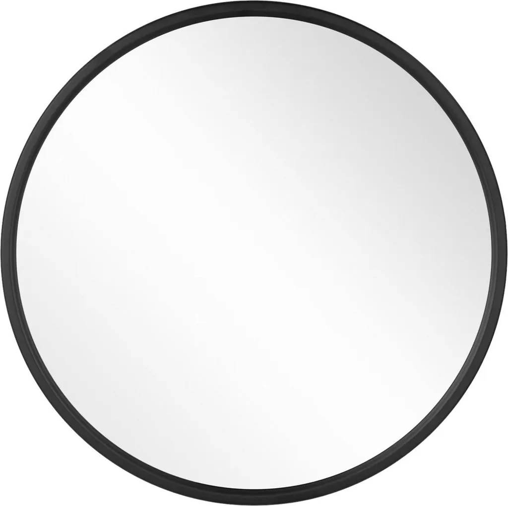 Miroir mural rond moderne doré 40 cm en acier pour salle de bain