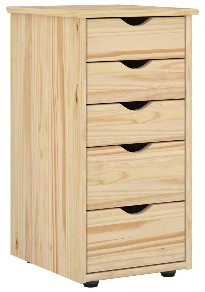 vidaXL Skriňa, 34 x 39 x 61,5 cm, masívne drevo (smrek), Obrázok produktu 