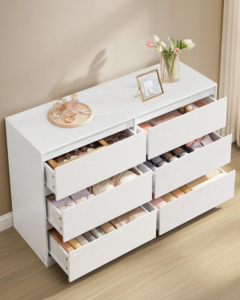 Kolekce VASAGLE Kailyn - Komoda se 6 zásuvkami, úložná Obrázek produktu 