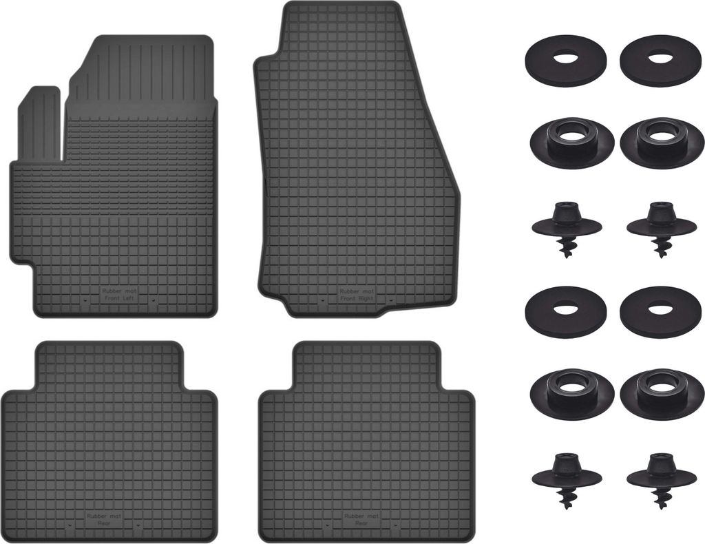 Gummimatten Mit Stoppern Für: Fiat Croma Ii (2005-2011) Schwarz Set