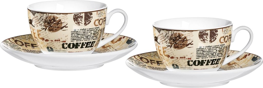 RITZENHOFF & BREKER Cappuccino "Crema" 4er Satz 701461 Zdjęcie produktu 