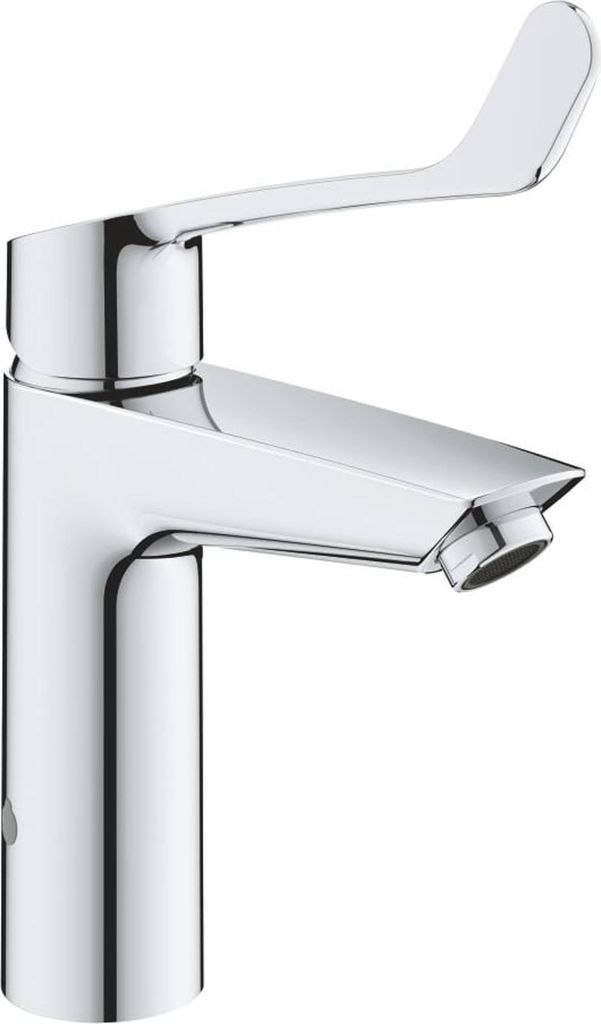 Grohe Eurosmart Einhand-Waschtischbatterie, M-Size, Ausladung 122mm, ohne Ablaufgarnitur, langer Hebel, thermischer Verbrühschutz, 23985003