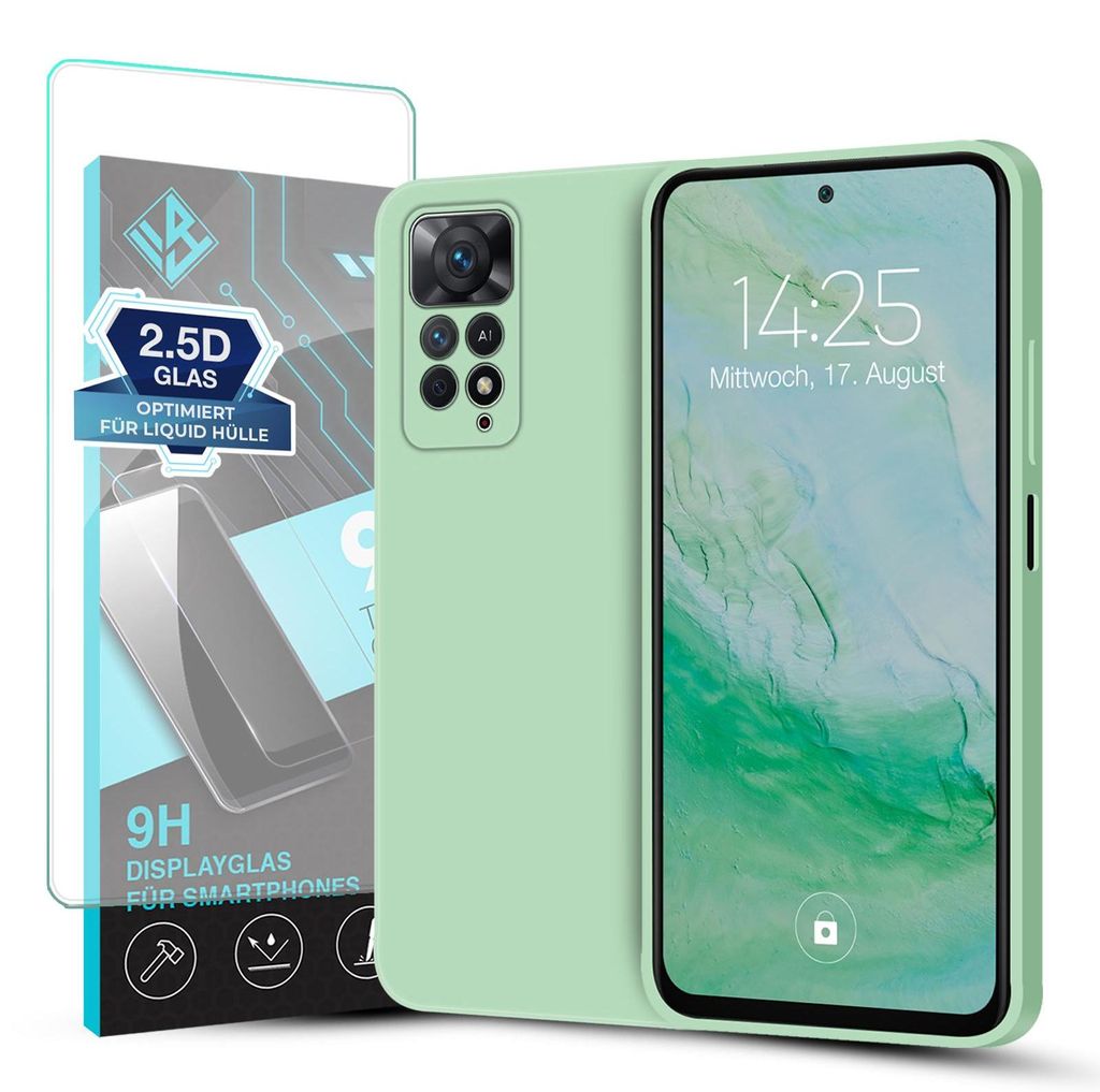 Hülle für Xiaomi Redmi Note 11 Pro mit 9H Displayglas Produktbild 
