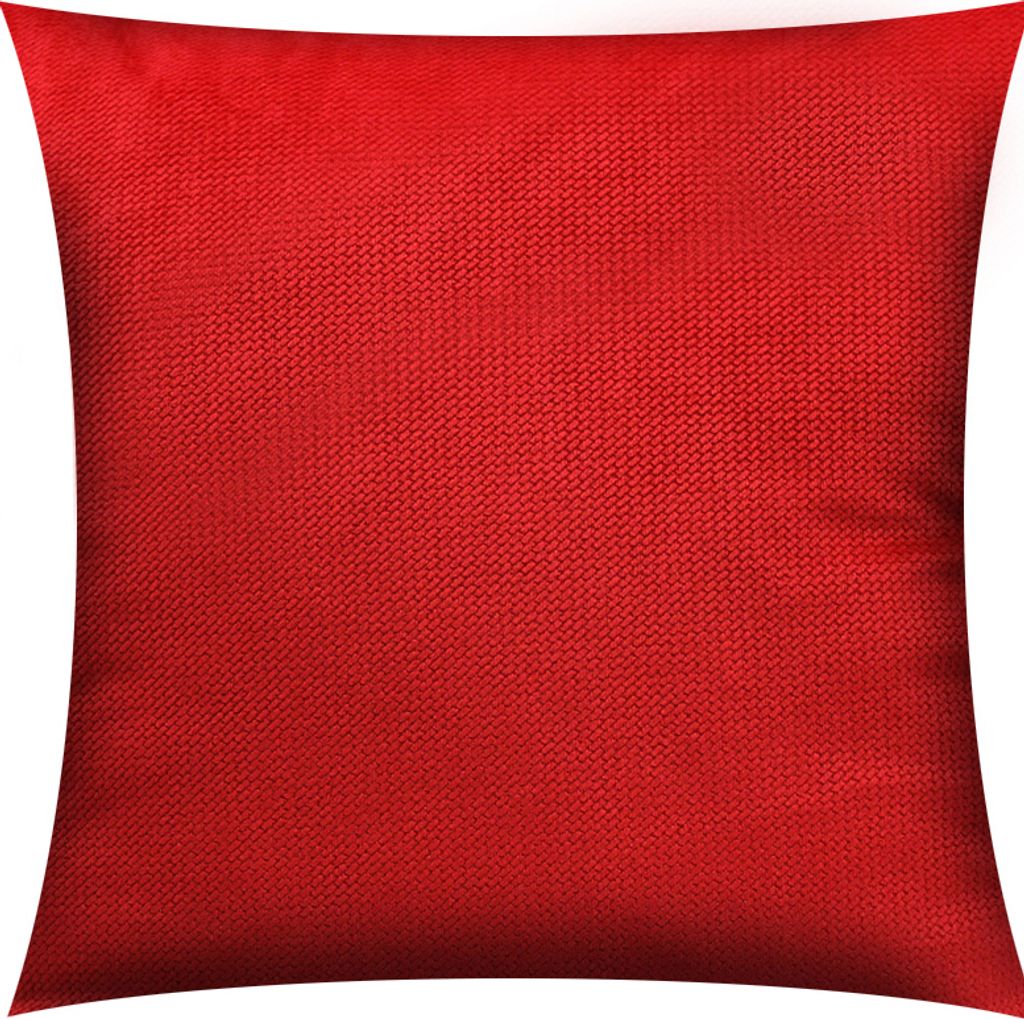 2-Set SAMT KISSENBEZUG 40x40cm ROT Velours Kissenhülle Dekokissenbezug Sofakissen Zierkissen