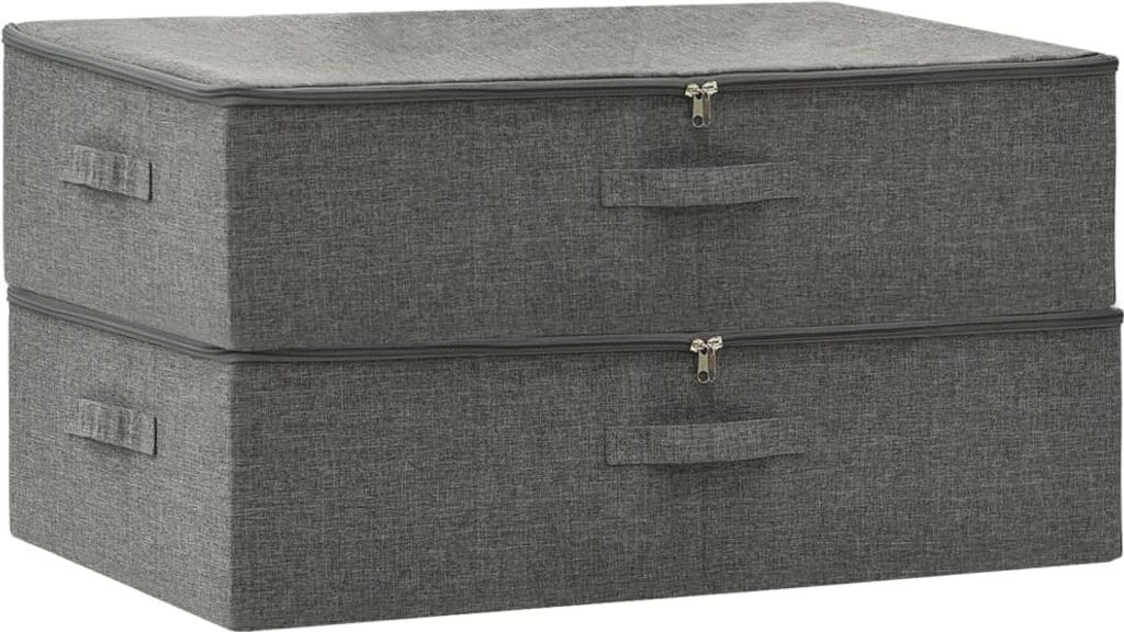 vidaXL Scatole portaoggetti 2 pezzi in tessuto 70x40x18 cm Immagine del prodotto 