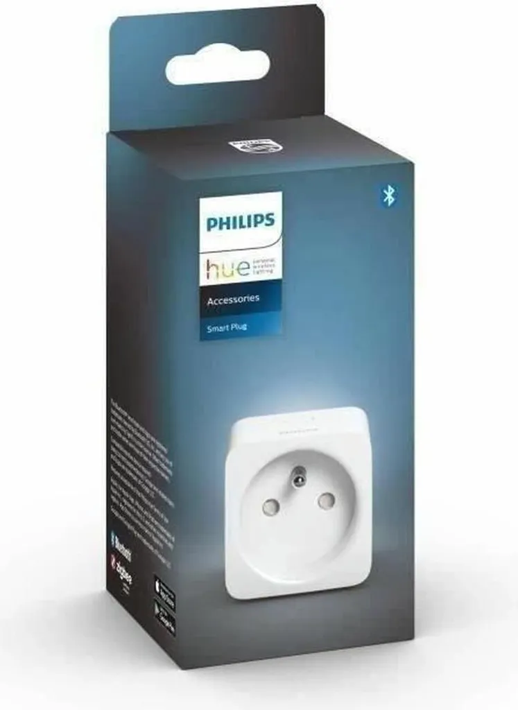 Prise Intelligente Philips Hue Bluetooth - Prise Connectée Zigbee Blanche - 2
