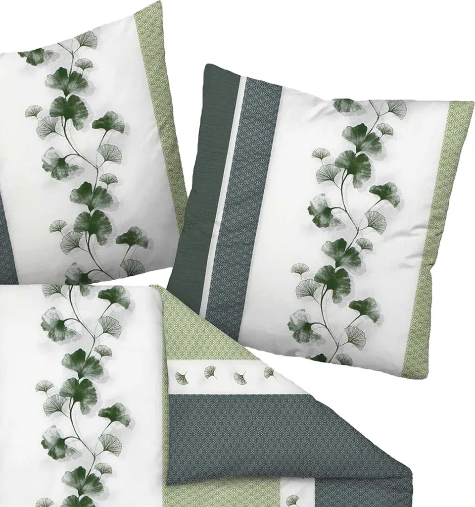 Parure de lit Janine Tango 20077-08 Mako-Soft-Seersucker 135x200 Argent
