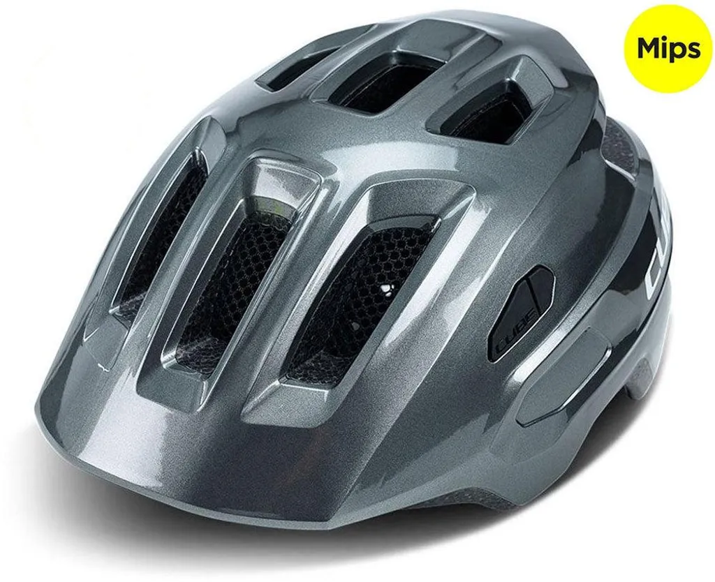 Casque de Vélo VTT Cube Linok Trailmotion Mips Argent Taille XS Enfant