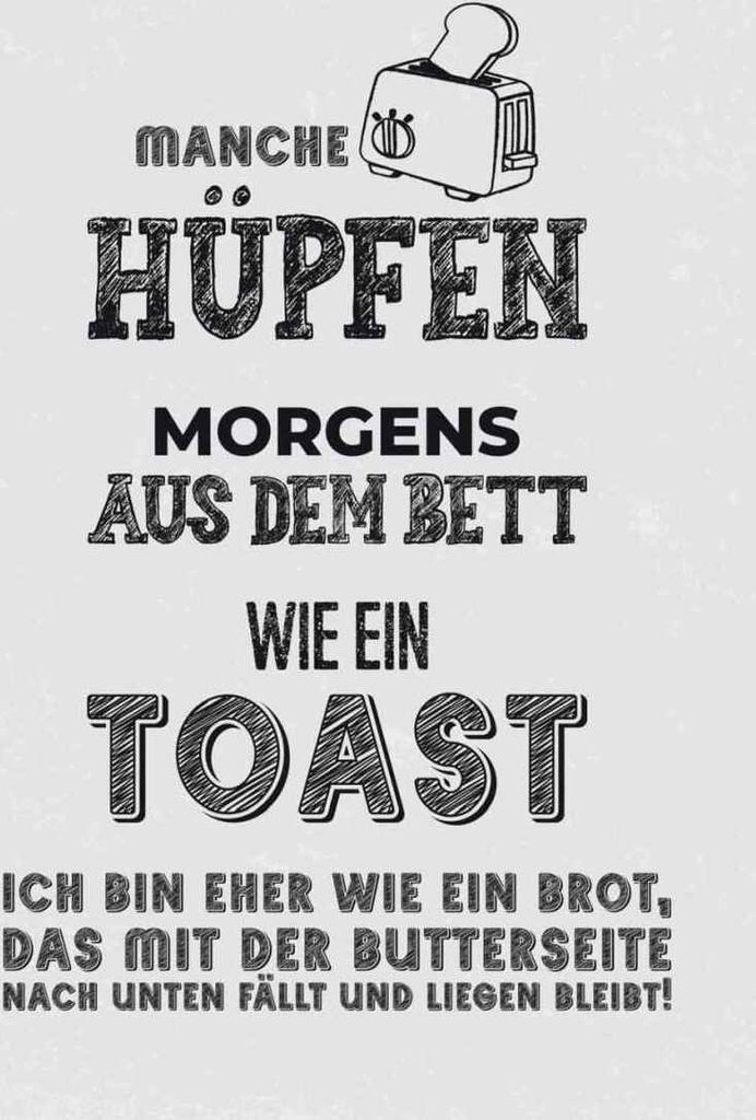 vianmo Holzschild 40x30 cm ich wie Brot nach unten fällt Dekoration