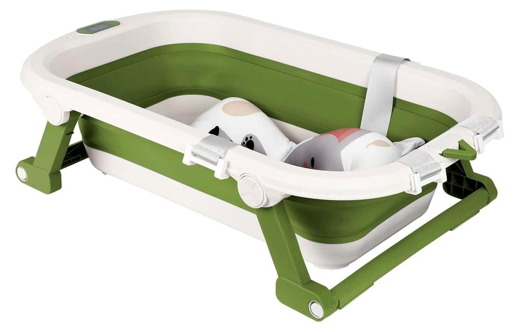 XXL-Baby-Badewanne, faltbar, Reisebadewanne, Kinderbadewanne mit Badematte in Koala-Form und integriertem Thermometer, Babygeschenk, tragbar, 0-3 J...