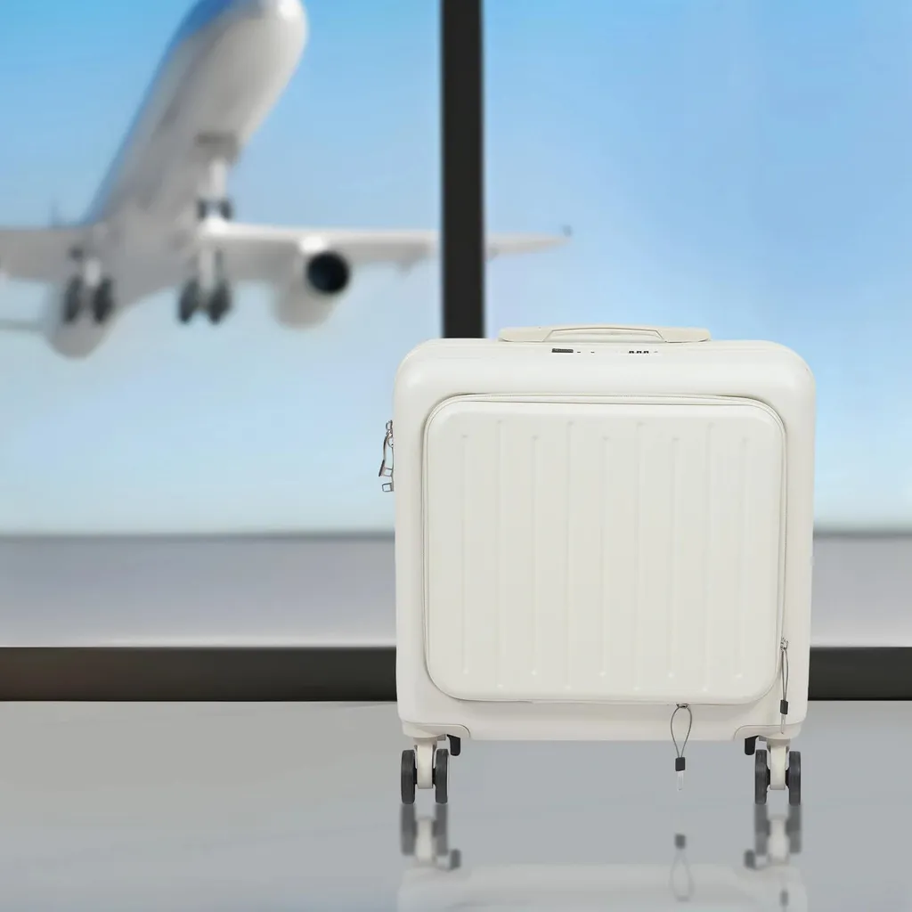 Valise cabine légère en ABS avec porte-gobelet et serrure codée