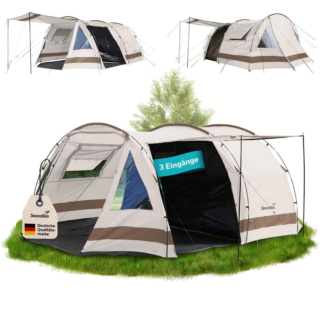 Skandika Tunnelzelt Solheim | Camping Zelt für 4/6 Produktbild 