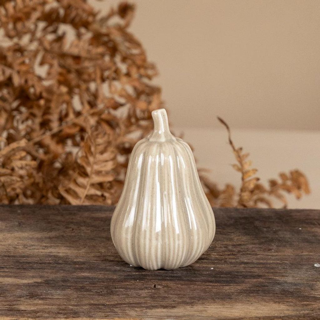 Kürbis Hillinge beige Keramik skandinavisch Produktbild 