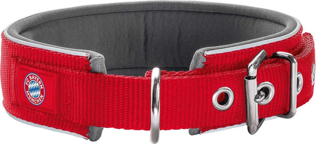 Hunter Halsband Neopren Reflect FC Bayern München rot/grau, Größe:60