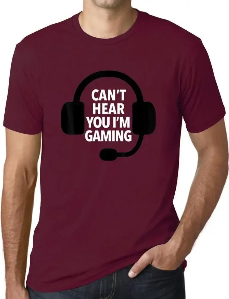 Herren Grafik T-Shirt Ich kann dich nicht hören ich spiele lustig esports – Can't Hear You I'm Gaming Funny Esports – Öko-Verantwortlich Vintage