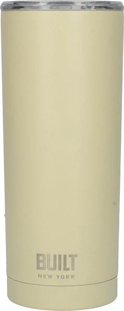 BUILT Vacuum Insulated Tumbler - Vakuumisolierter Stahl-Thermobecher 600 ml (Vanille)
