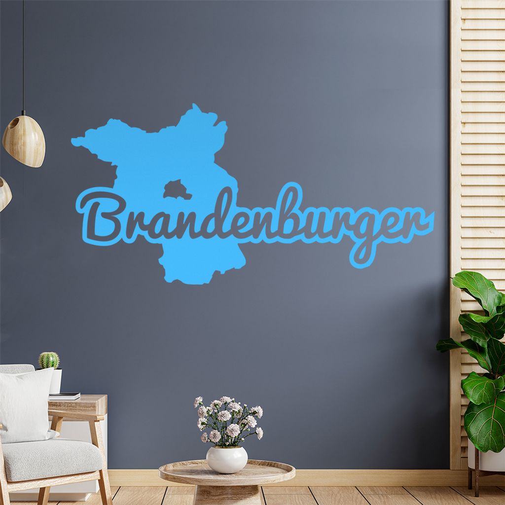 Brandenburger herkunft Wandtattoo Wandaufkleber Wall Sticker - Dekoration, Küche, Wohnzimmer, Schlafzimmer, Badezimmer