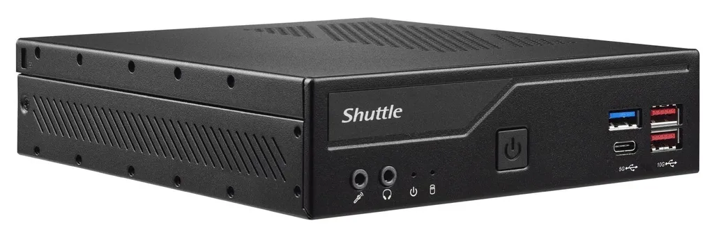 Mini PC Barebone Shuttle DH670V2 Châssis Métal Ultra Fin pour Bureau