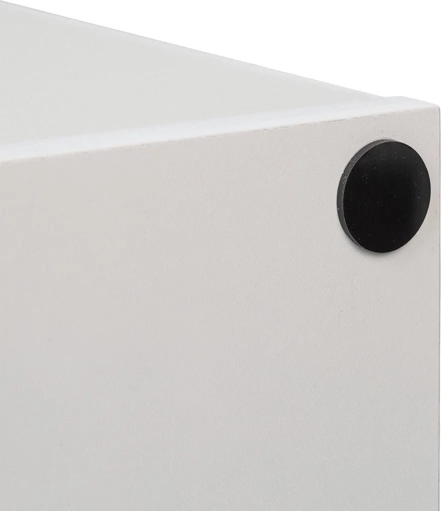 Compartiment à documents blanc avec 4 compartiments de tri verticaux