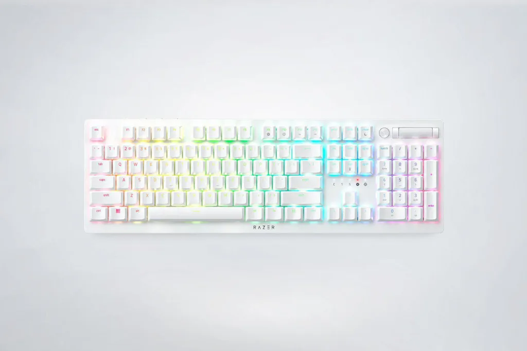 Clavier Gamer Extra-Plat Razer DeathStalker V2 Pro Blanc Bluetooth RGB