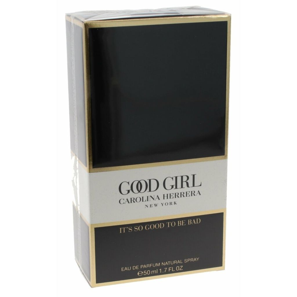 A product box for Carolina Herrera Good Girl perfume.