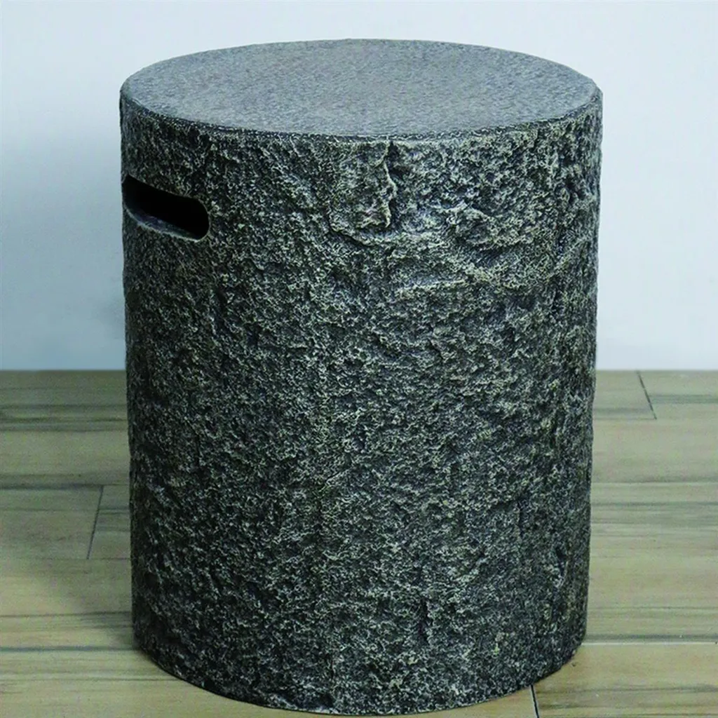 Cache-bouteille de gaz aspect pierre foncée Eco-Stone pour format 5 kg