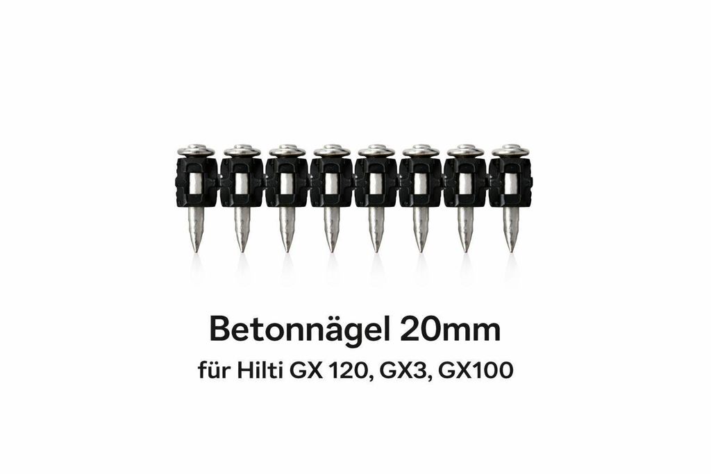 Betonnägel für HILTI GX 120, GX 3, GX100 - 20mm, 1000 Stück Produktbild 