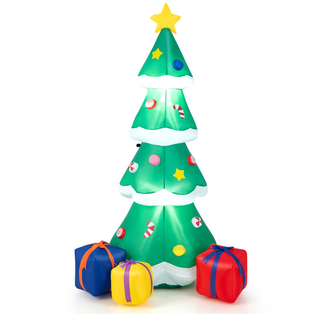 COSTWAY Weihnachtsbaum selbstaufblasend 180cm mit Produktbild 