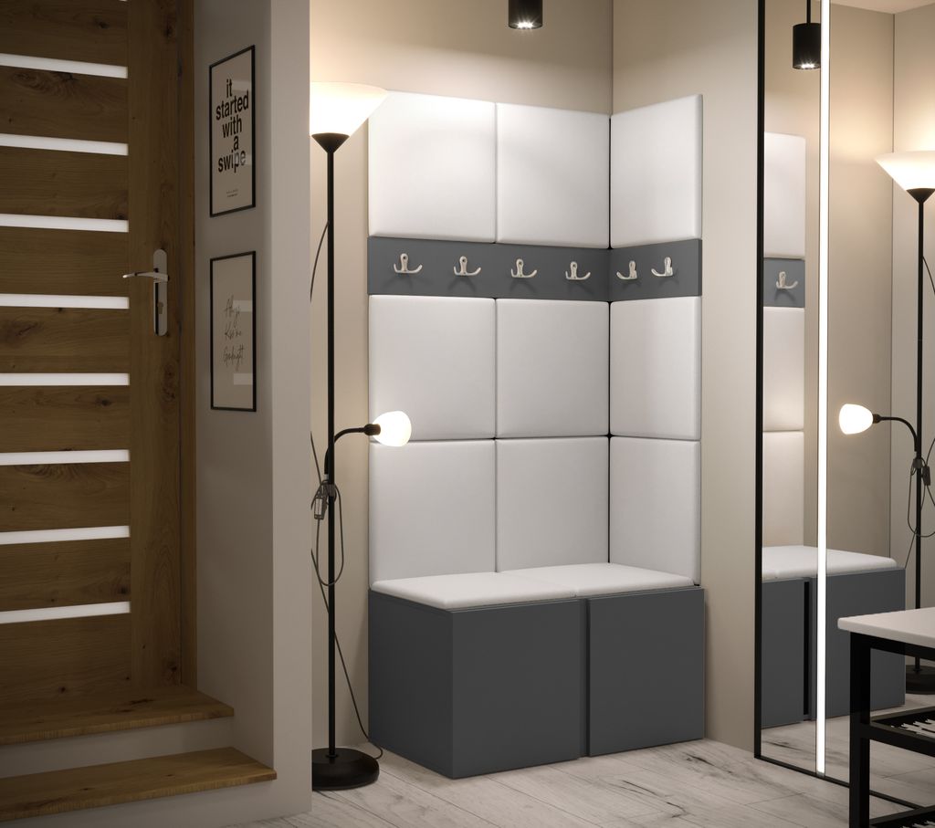 Garderobe orion set 1 mit gepolsterten kaufland de