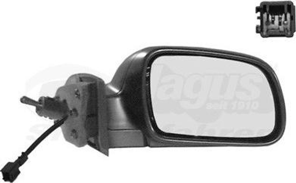 VAN WEZEL 4040804 Außenspiegel Seitenspiegel Rechts passend für PEUGEOT 307 CC (3B) Konvex