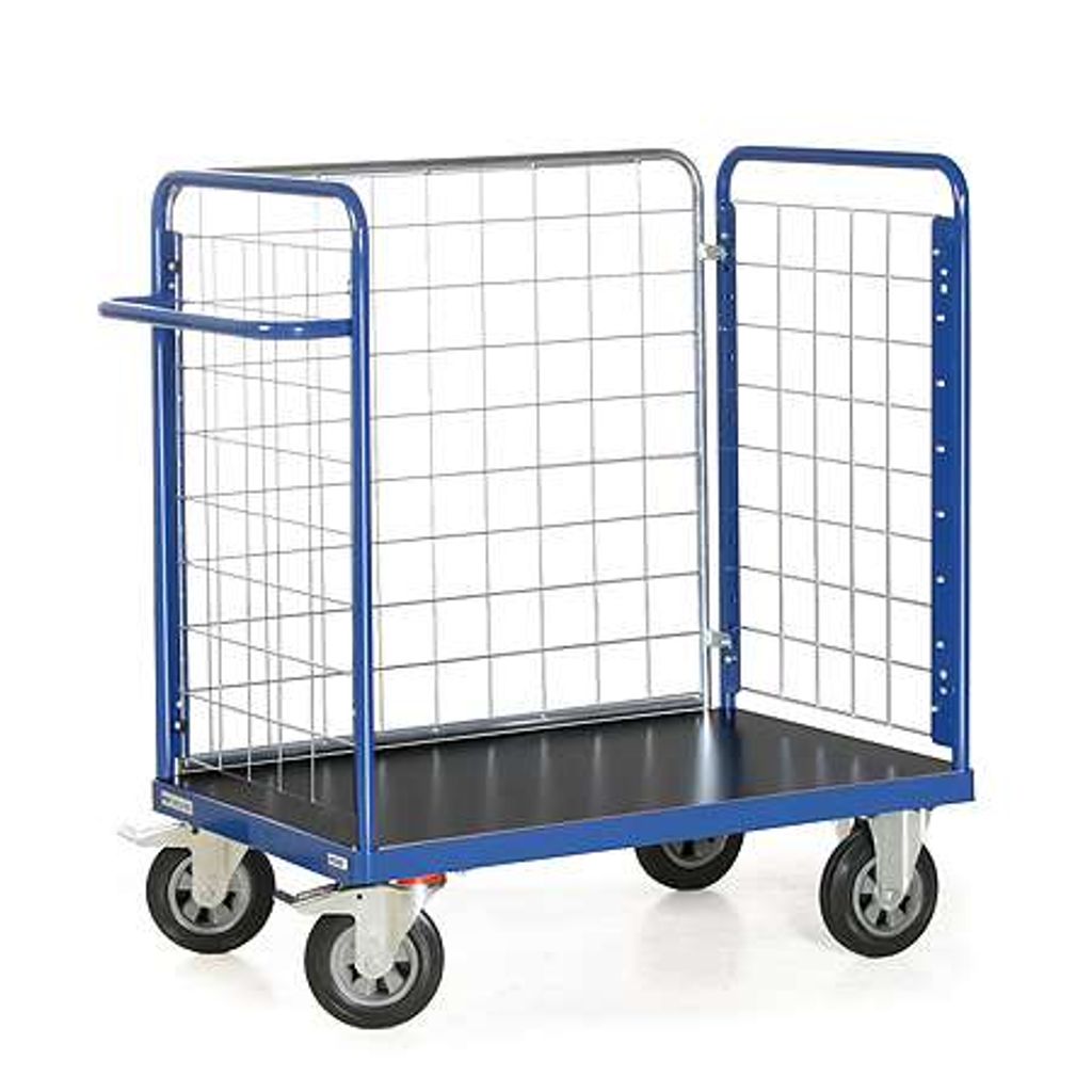 Protaurus Paketwagen F600 mit 3 Gitterwänden 1200mm hoch 1200x800mm