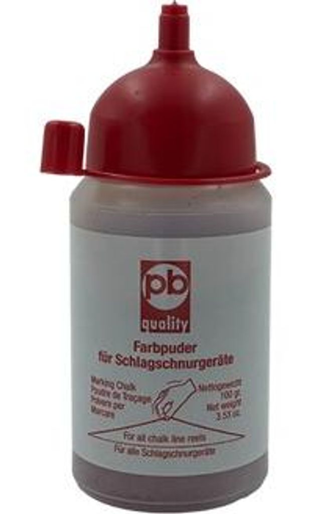 Farbpuder in KST-Flasche rot, 100 g