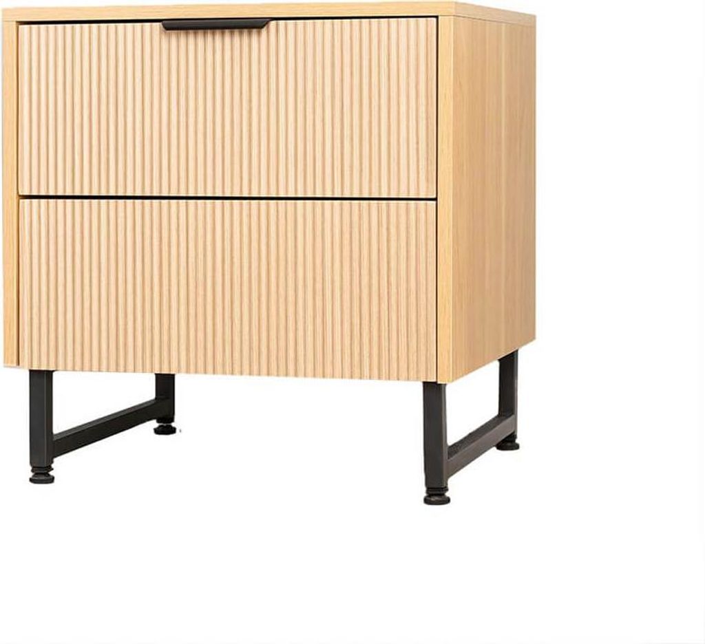 HOME DELUXE Nachttisch NYLA - 45 x 61 cm | Bettkommode Nachtkommode Beistelltisch Bettkonsole