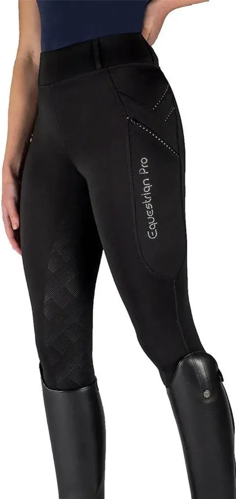Pantalon équitation Horka Momentum Noir 40 pour Concours et Loisirs