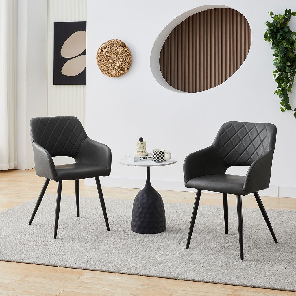 CLIPOP Esszimmerstühle 2er Set Kunstleder, für Esszimmer, Produktbild 