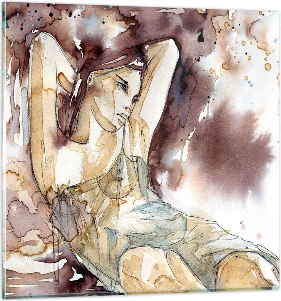 Bilder auf glas - Frau Modell - 40x40cm - Glasbilder - Produktbild 