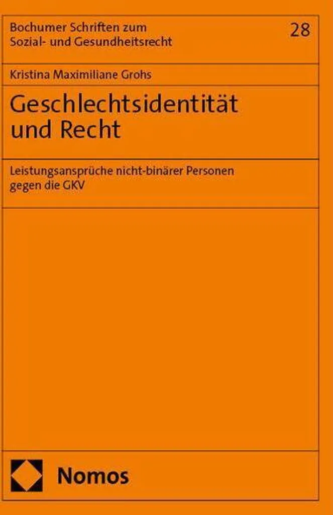 Ouvrage Identité de genre et droit - Manuel de référence universitaire