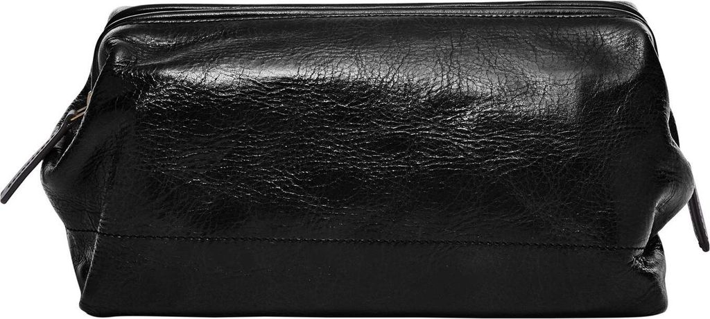FOSSIL Kulturbeutel Frame Shave Kit Dark Brown dunkelbraun