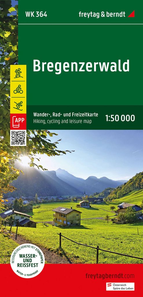 freytag & berndt Wanderkarte WK 364 Bregenzerwald 1:50.000