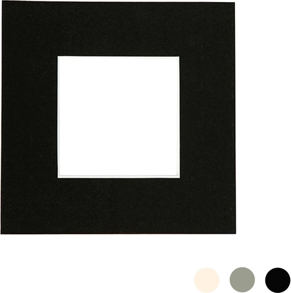 Nicola Spring Bild Foto Mount - To Fit Frame-Größe 8 x 8 für Bildgröße 4 x 4 - Schwarz