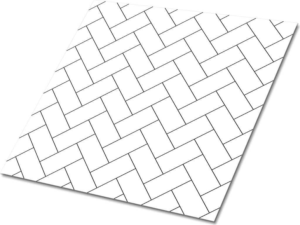 Selbstklebende Platten 30x30 cm Wandpaneele 9 Stück im Set Wanddeko - Weißer Chodel