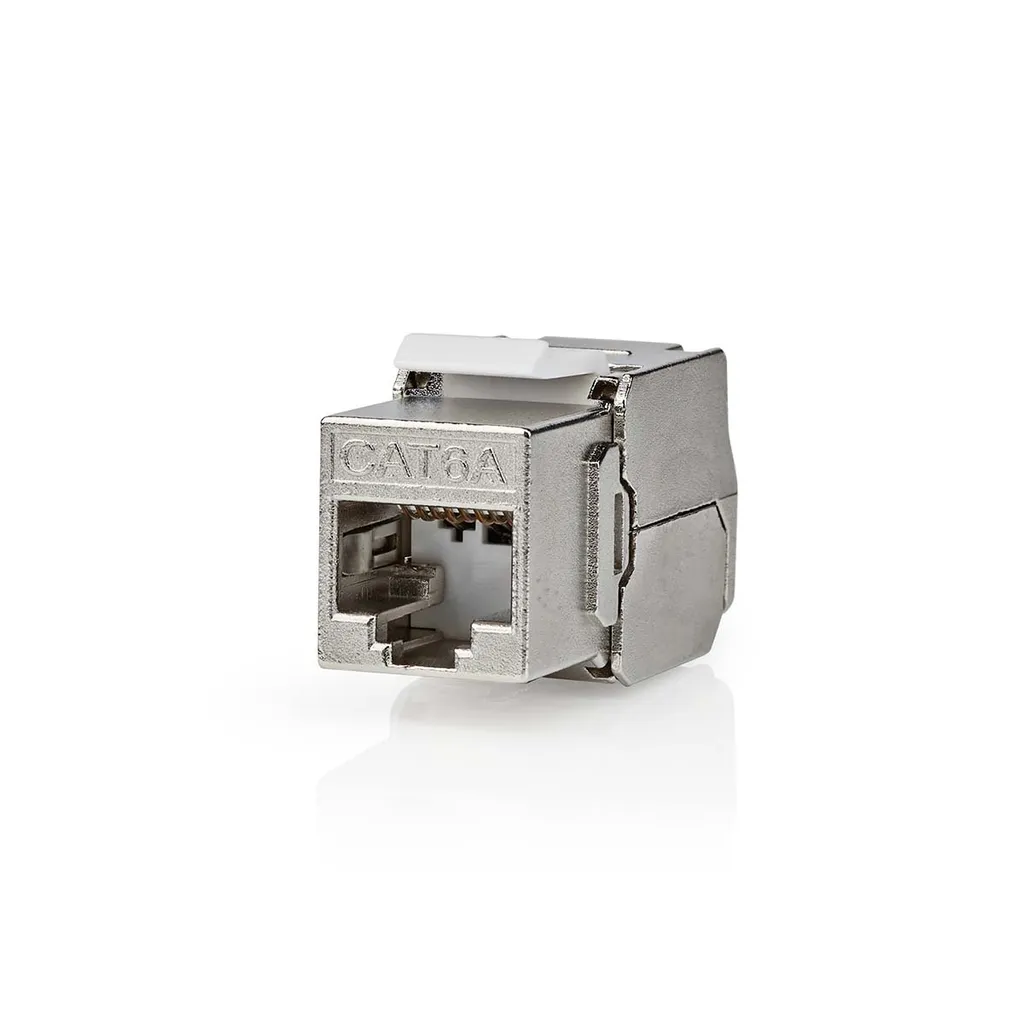 Presa Keystone CAT6a Metallo S/FTP - Jack RJ45 Professionale 10G