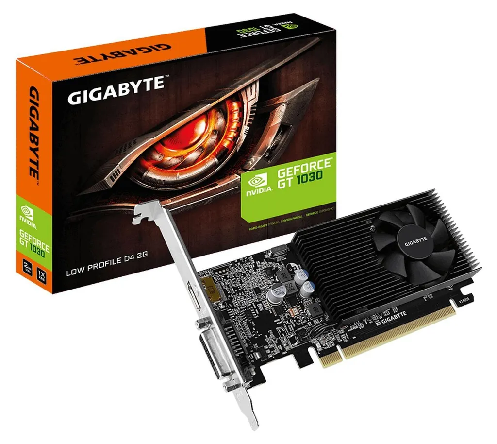 Carte Graphique NVIDIA GeForce GT 1030 Gigabyte 2Go DDR4 Low Profile
