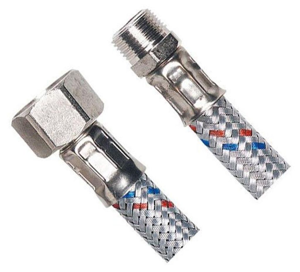 Aqualine Flexibler Schlauch, Edelstahl FxM 3/8"x3/8", 40cm