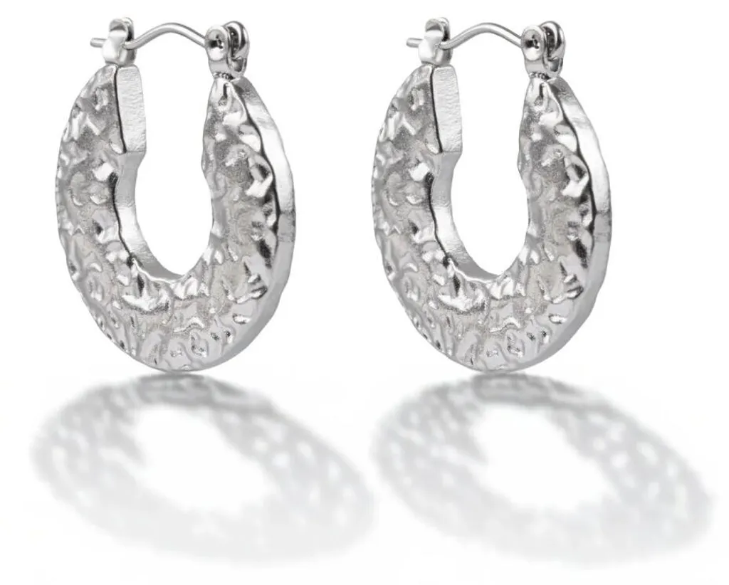 Boucles d'oreilles créoles en acier pour femme style moderne et durable